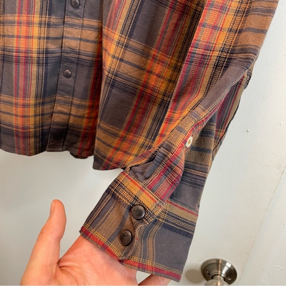 LUCKY BRAND Mens Shirt Large Snap Long-Sleeve Saturday Stretch Western Plaid - Picture 15 of 16
